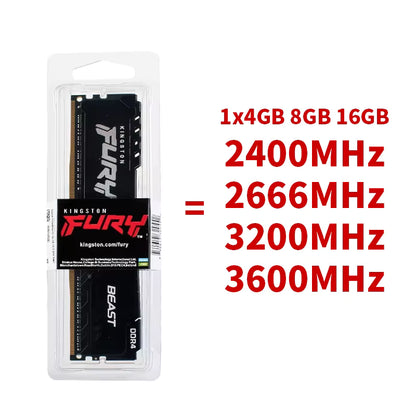 Kingston BEAST DDR4 RAM 3600mhz 16gb