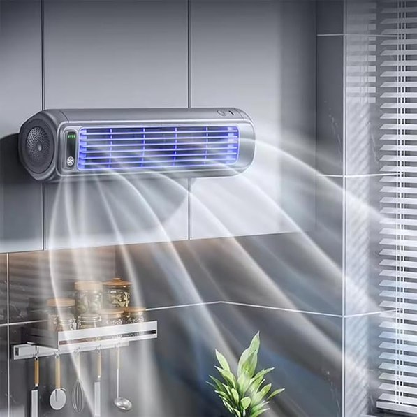 Ace Cooler Air Conditioner, 500 BTU/hr, Portable & Rechargeable, Evaporative Cooling, 3 Wind Speeds, for Room/Office/Kitchen (Rechargeable-Grey)