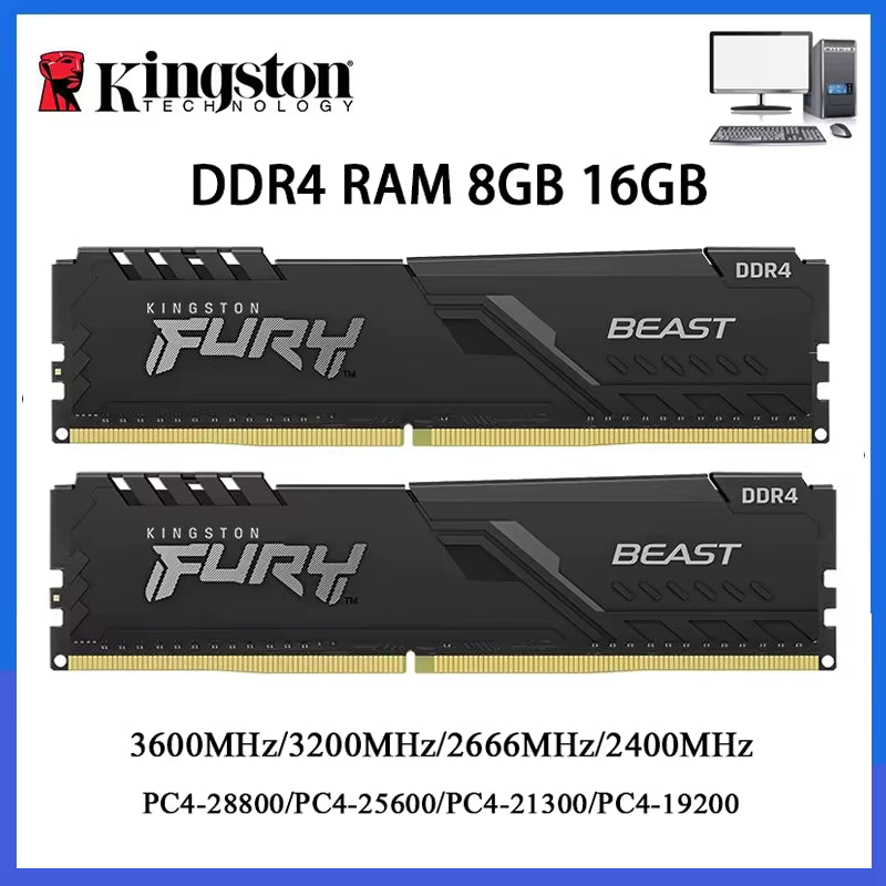Kingston BEAST DDR4 RAM 3600mhz 16gb